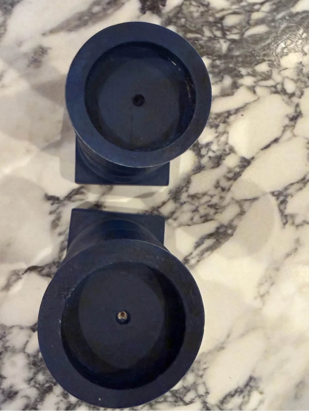 Harp Design Co Hand Turned Wooden Candlesticks Set of 2 Farmhouse Candle Holders